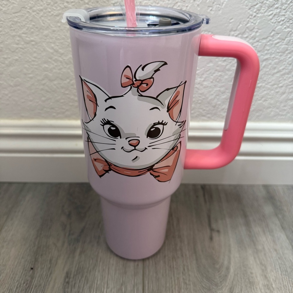 Disney’s The Aristocats Marie Tumbler, Disney Marie Tumbler, Pink Cat Tumbler